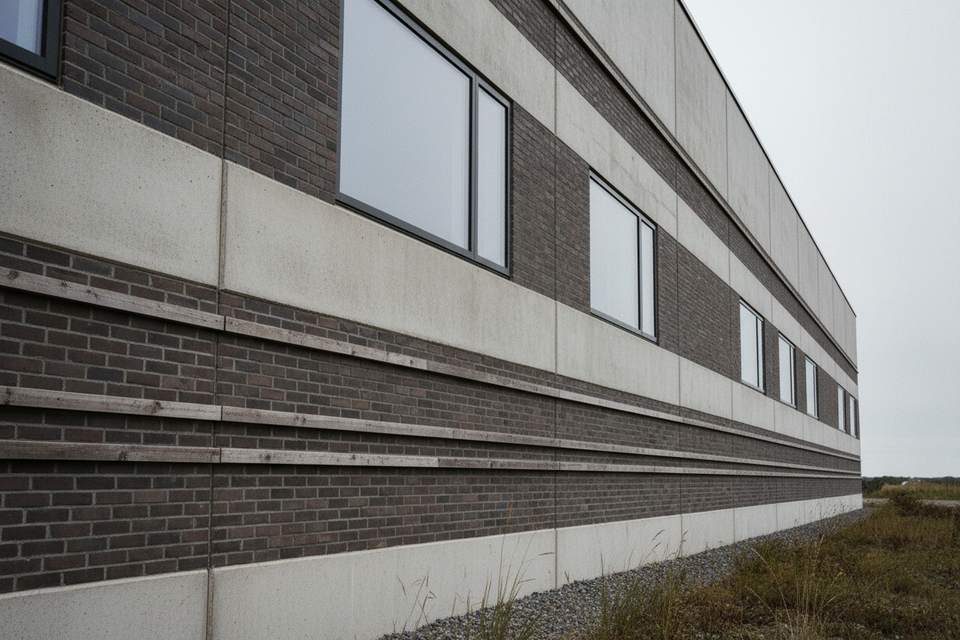 Erhvervsbyggeri — AI-genereret pladsholderfoto